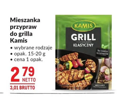 Mieszanka przypraw do grilla Kamis promocja w Makro