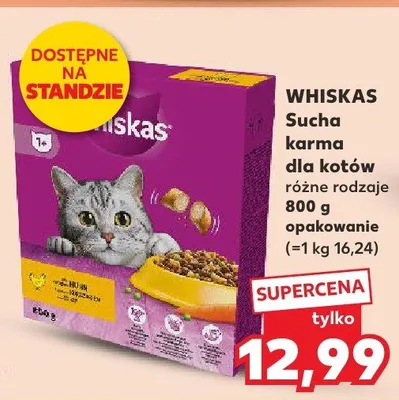 Sucha karma dla kotów różne rodzaje promocja w Kaufland