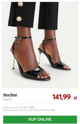 Szpilki Nine West promocja w eobuwie.pl