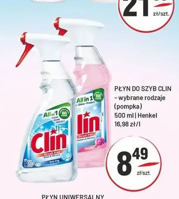 Płyn do szyb Clin promocja w Sedal