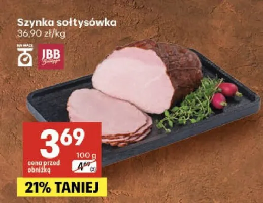 Szynka sołtysówka JBB promocja w Delikatesy Centrum
