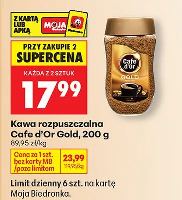 Kawa rozpuszczalna Gold promocja w Biedronka