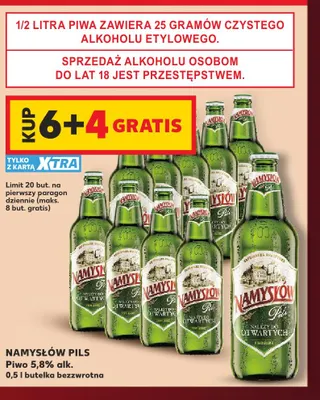 Piwo Namysłów Pils promocja w Kaufland