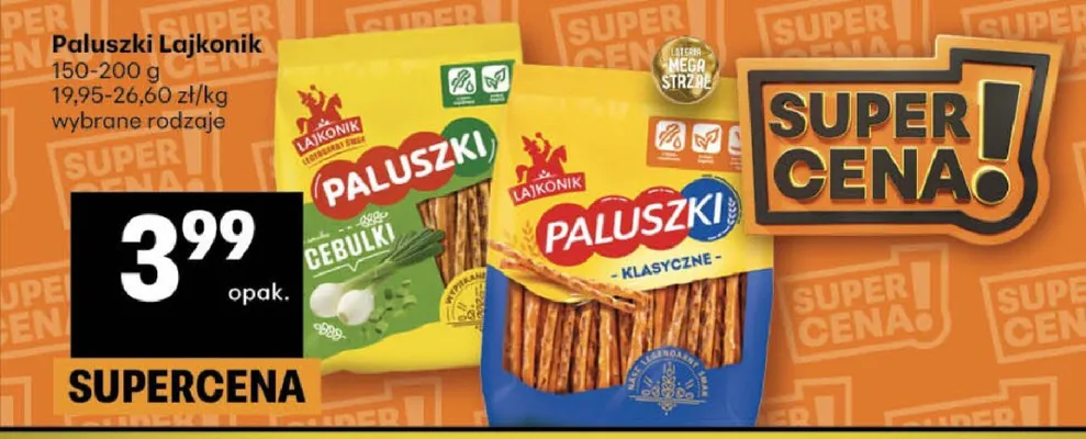 Paluszki Lajkonik Cebulki promocja w Delikatesy Centrum