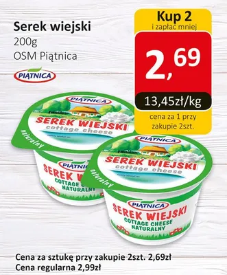 Serek wiejski promocja w Market Point