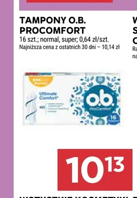 Tampony O.B. ProComfort Normal promocja w Stokrotka