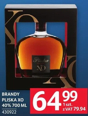 Brandy XO 40% promocja w Selgros