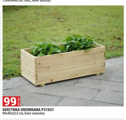 Skrzynka drewniana P31031 promocja w Merkury Market