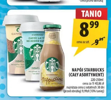 Napój Starbucks promocja w Arhelan