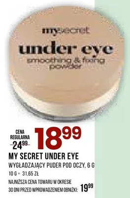 Wygładzający puder pod oczy Under Eye promocja w Drogerie Natura