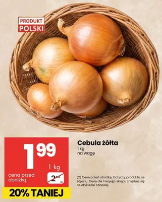 Cebula żółta promocja w Delikatesy Centrum