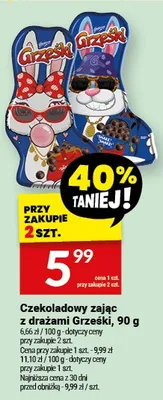 Czekoladowy zając z drażami Grzeski promocja w Twój Market