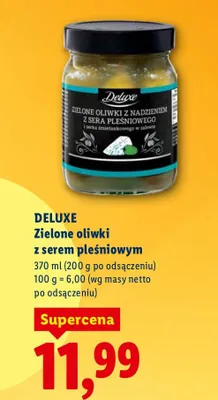 Zielone oliwki z serem pleśniowym promocja w Lidl