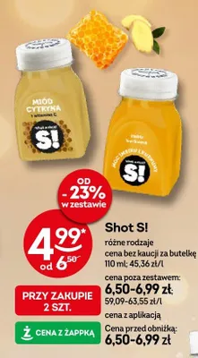 Shot S! różne rodzaje promocja w Żabka