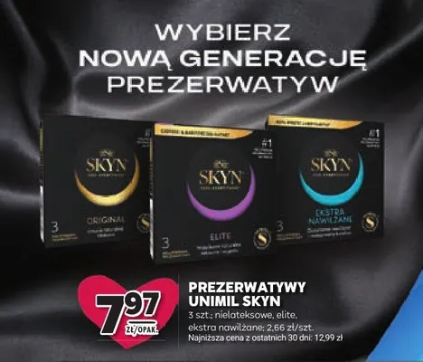 Prezerwatywy Unimil SKYN promocja w Stokrotka