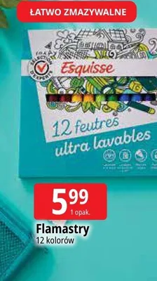 Flamastry Esquisse 12 kolorów promocja w Leclerc