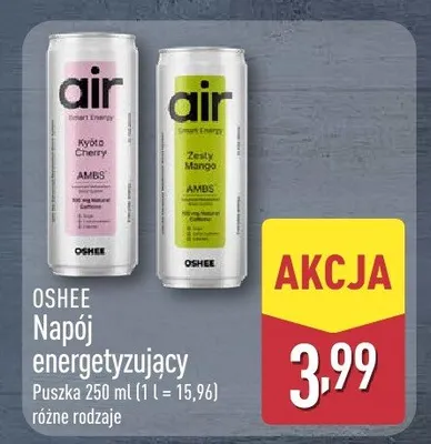 Napój energetyzujący różne rodzaje promocja w Aldi