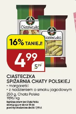 Ciasteczka Spiżarnia Chaty Polskiej margaretki promocja w Chata Polska