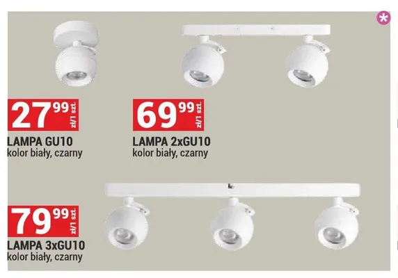 Lampa 2xGU10 promocja w Merkury Market