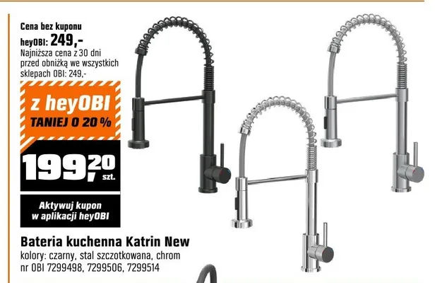 Bateria kuchenna Katrin New promocja w OBI