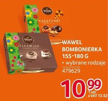 Czekolada Wawel Bombonierka 155-180 g wybrane rodzaje promocja w Selgros