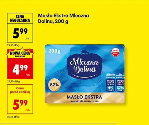 Masło Ekstra  promocja w Biedronka
