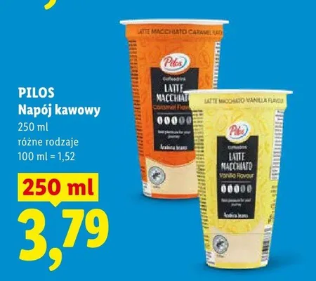 Napój kawowy Pilos Latte Macchiato Caramel Flavour promocja w Lidl