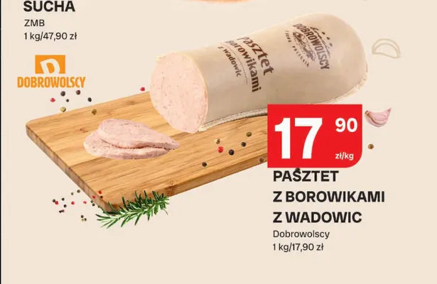 Pasztet z borowikami z Wadowic Dobrowolscy promocja w Chorten