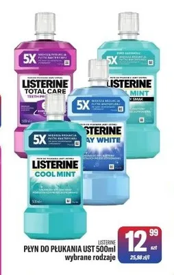 Płyn do płukania ust Listerine promocja w Tomi Markt
