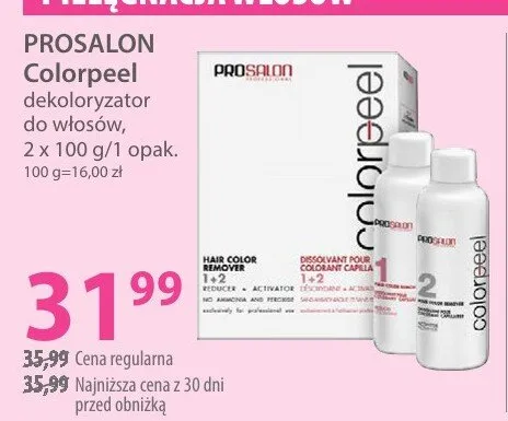 Dekoloryzator do włosów Colorpeel promocja w Hebe