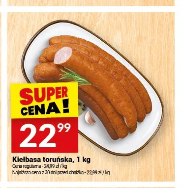 Kiełbasa toruńska Białecki Wędzarnia promocja w Twój Market