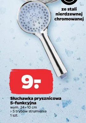 Słuchawka prysznicowa 5-funkcyjna Netto promocja w Netto
