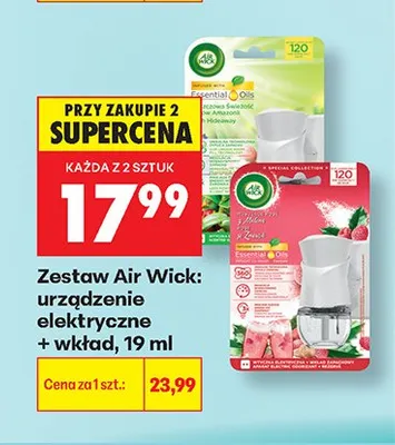 Zestaw Air Wick urządzenie elektryczne + wkład promocja w Biedronka