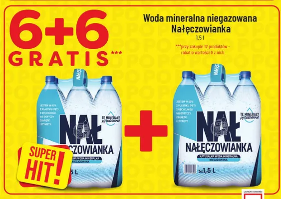 Woda mineralna niegazowana Nałęczowianka promocja w POLOmarket