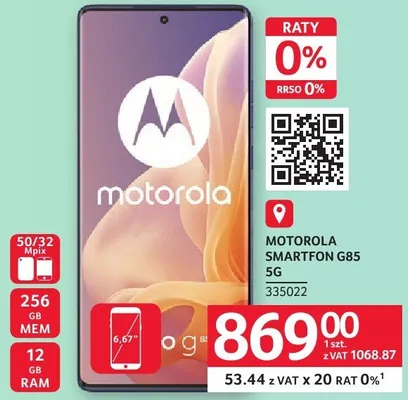 Smartfon G85 5g Motorola promocja w Selgros