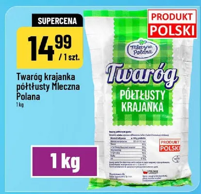 Twaróg krajanka półtłusty Mleczna Polana promocja w POLOmarket