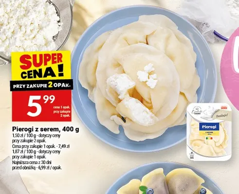 Pierogi z serem Białecki Kuchnia promocja w Twój Market