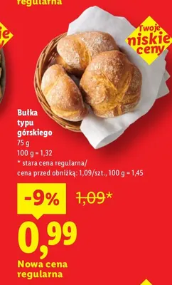 Bułka typu górskiego promocja w Lidl