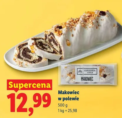 Makowiec w polewie promocja w Lidl