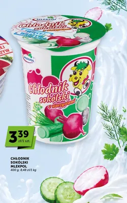 Chłodnik sokólski z warzywami Mlekpol promocja w ABC