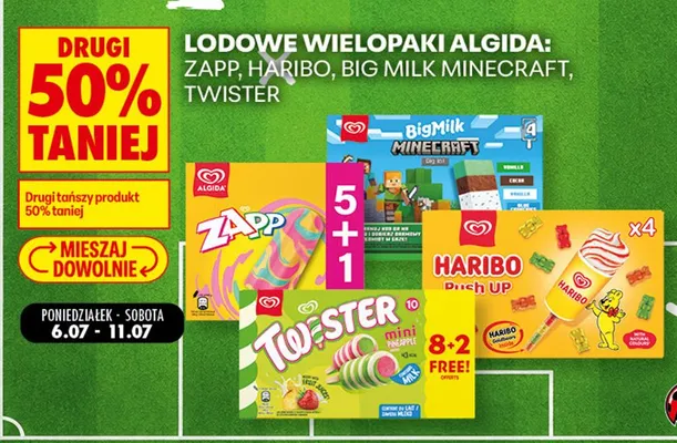 Lody Algida Twister Mini wielopak promocja w Biedronka