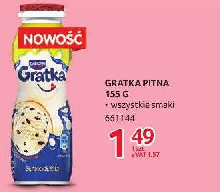 Napój Gratka pitna 155g promocja w Selgros