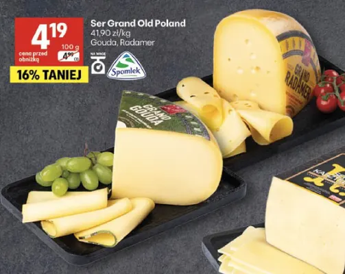 Ser Grand Old Poland Gouda promocja w Delikatesy Centrum