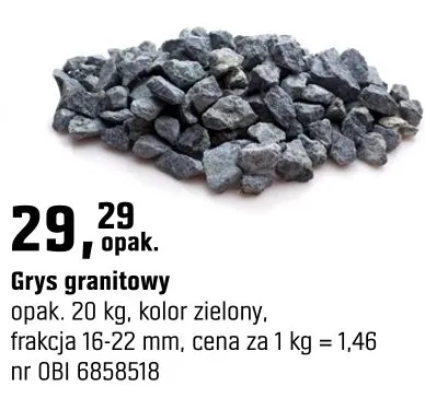 Grys granitowy kolor zielony promocja w OBI