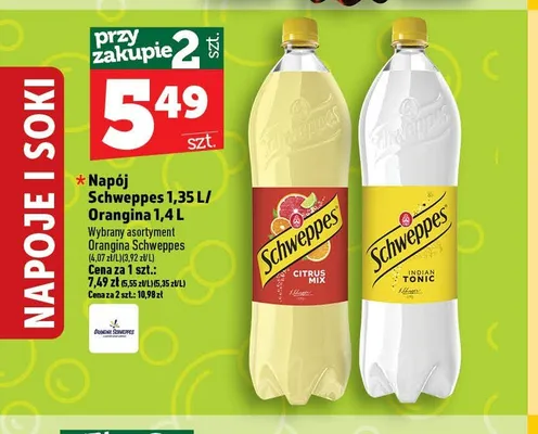 Napój Orangina 1,4 l promocja w TOPAZ