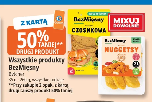 Produkty BezMięsny Bvtcher promocja w Leclerc