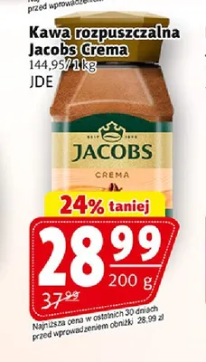 Kawa rozpuszczalna Jacobs Crema promocja w Prim Market
