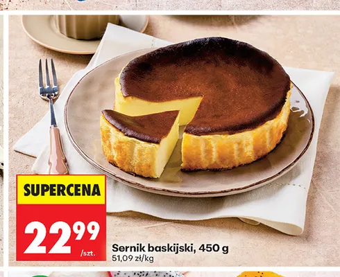 Sernik baskijski promocja w Biedronka