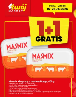 Margaryna klasyczna z masłem promocja w Twój Market