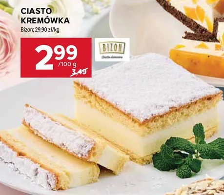 Ciasto kremówka promocja w Stokrotka